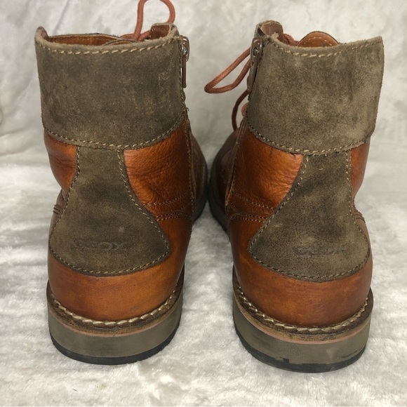 Geox Brown Leather Shoovy Urban Ankle Boot Amphibiox Size 40 (7) - Picture 7 of 11
